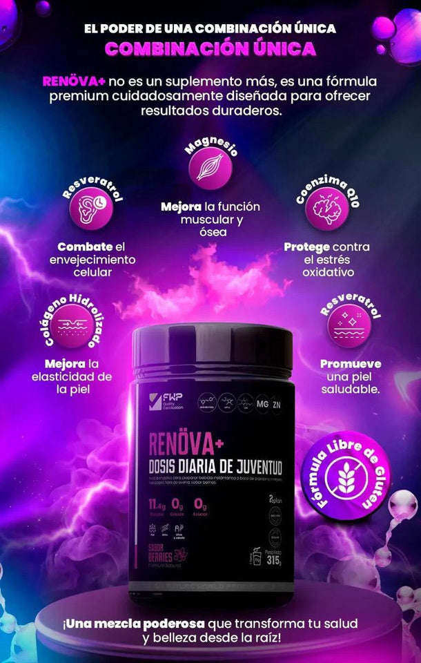 RENÖVA+ - TU DOSIS DIARIA DE JUVENTUD Y VITALIDAD